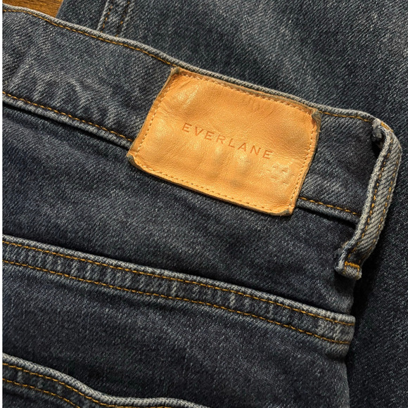 Everlane Women’s 26 x 28 Way High Jean Straight Leg Jean Organic Cotton Denim - Picture 5 of 12
